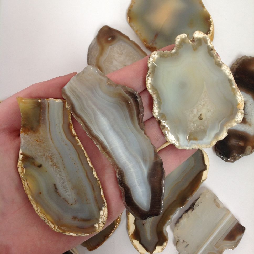 Agate Slice - Light - 1pc Agate Slice - Light - 1pc